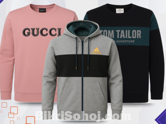 Hoodie and sweatshirt